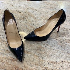 CHRISTIAN LOUBOUTIN- Kate 100 Patent leather black